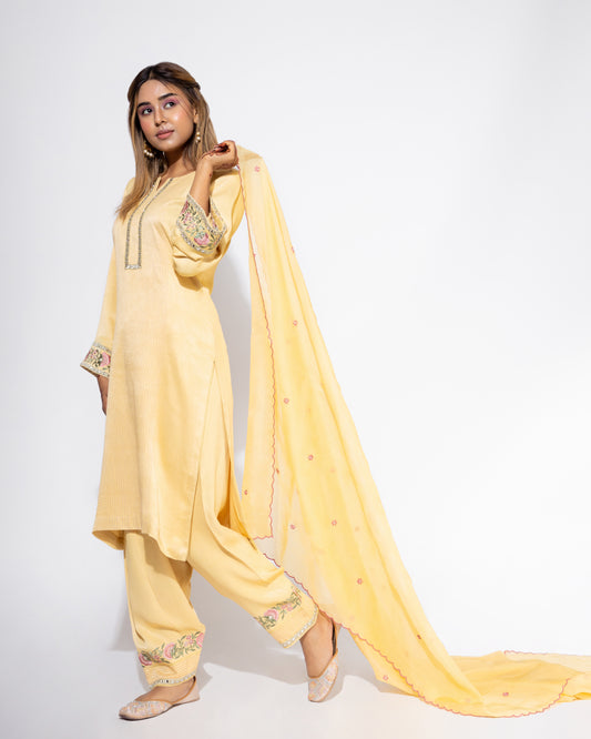 Yellow Kurta & Salwar Set